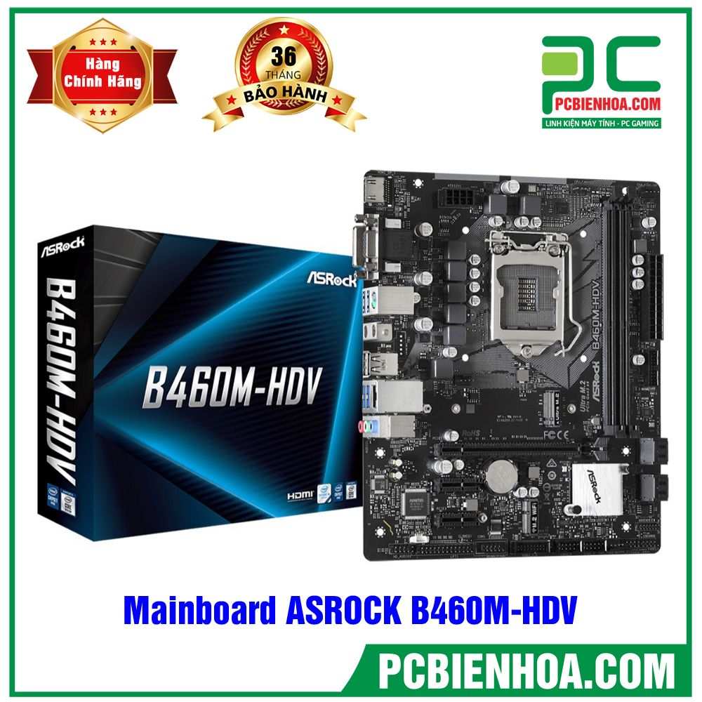Mainboard ASROCK B460M-HDV ( LGA1200 / M-ATX / 2xDDR4 )