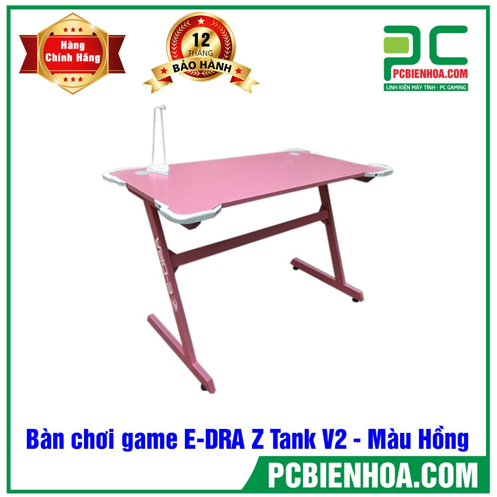 Bàn chơi game E-DRA Z Tank V2 - Màu Hồng ( Miễn phí giao hàng và lắp đặt tận nhà )