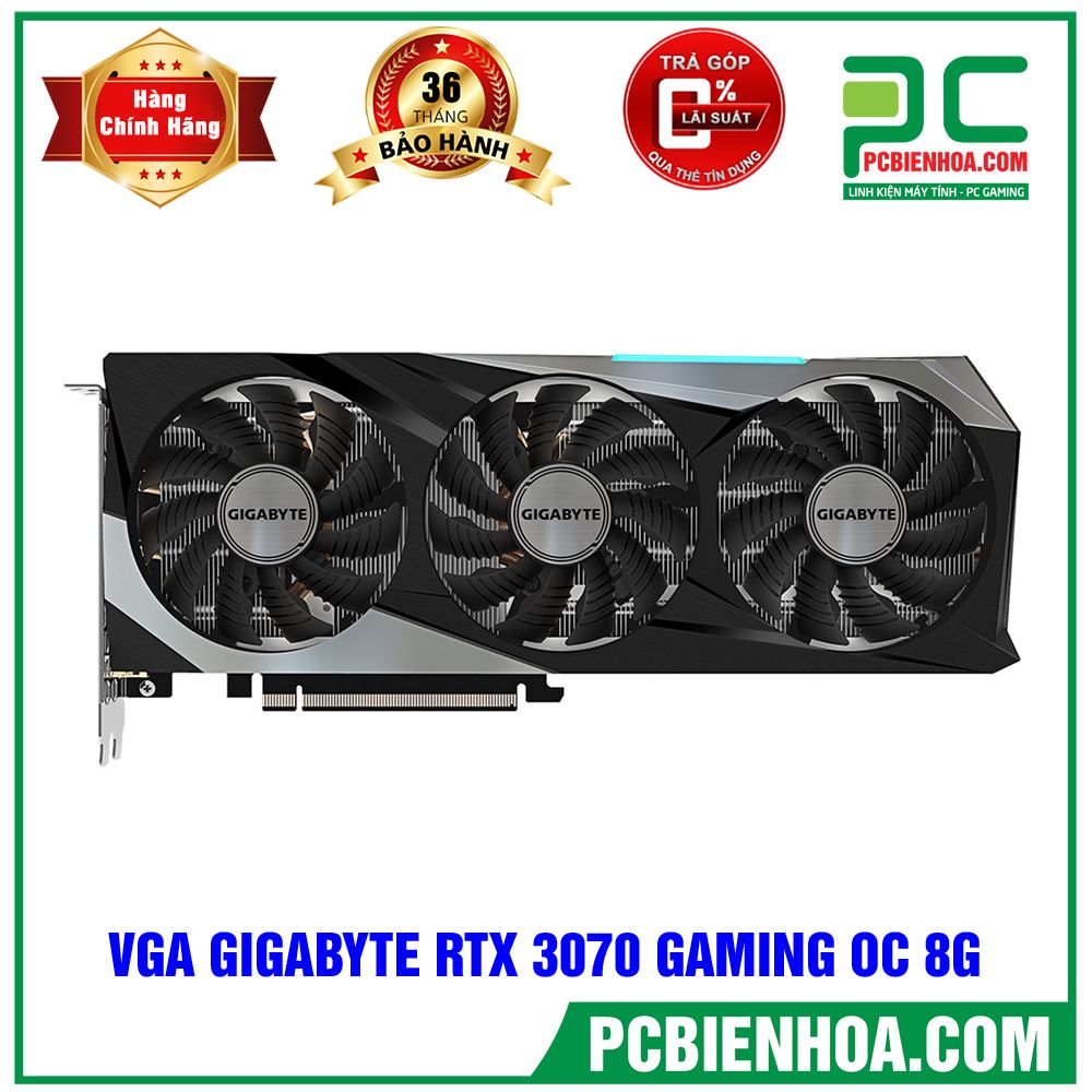 VGA GIGABYTE GeForce RTX 3070 GAMING OC 8G (CÓ BÁN LẺ)