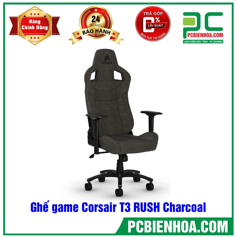 Ghế game Corsair T3 RUSH Charcoal