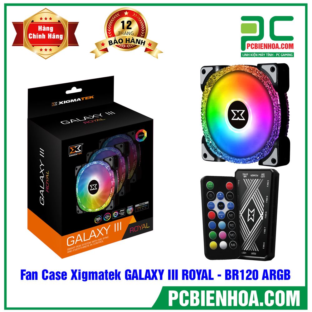 Fan Case Xigmatek GALAXY III ROYAL - BR120 ARGB