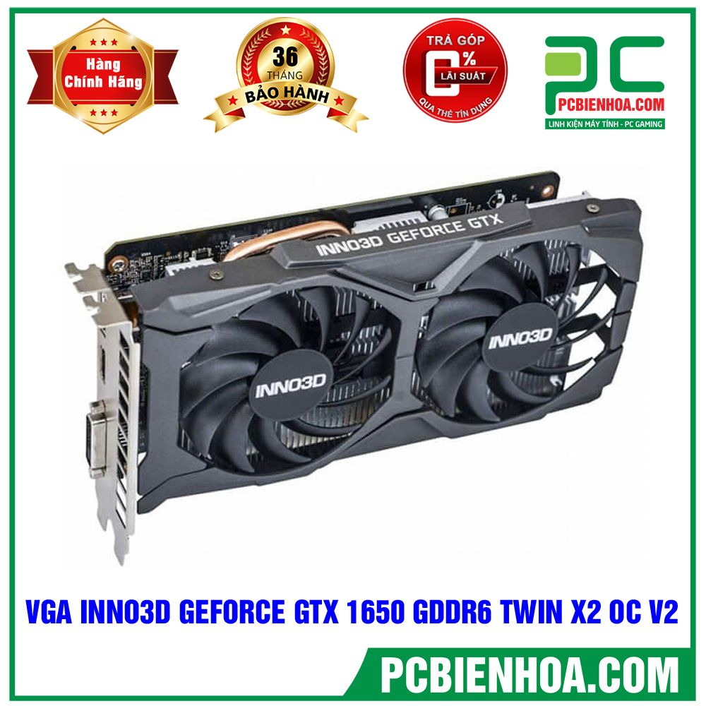 VGA INNO3D GEFORCE GTX 1650 GDDR6 TWIN X2 OC V2