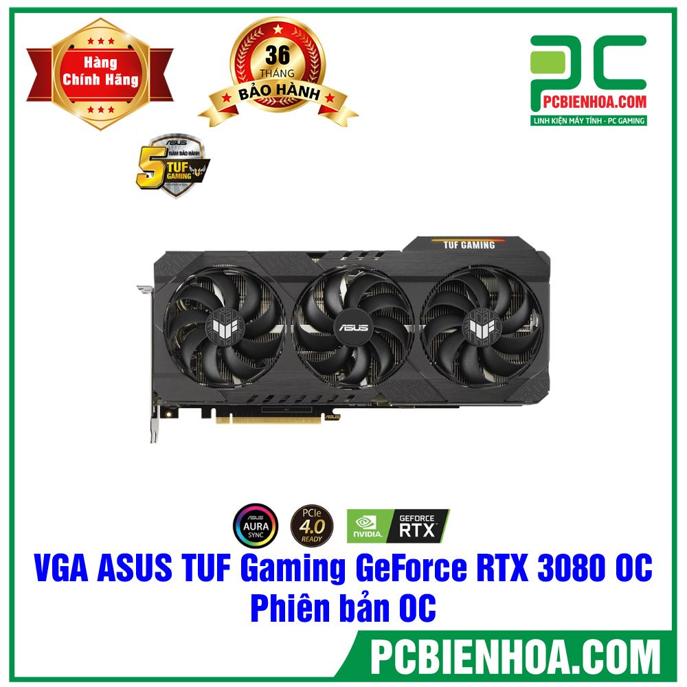VGA ASUS TUF Gaming GeForce RTX 3080 OC (TUF-RTX3080-O10G-GAMING) OC Edition