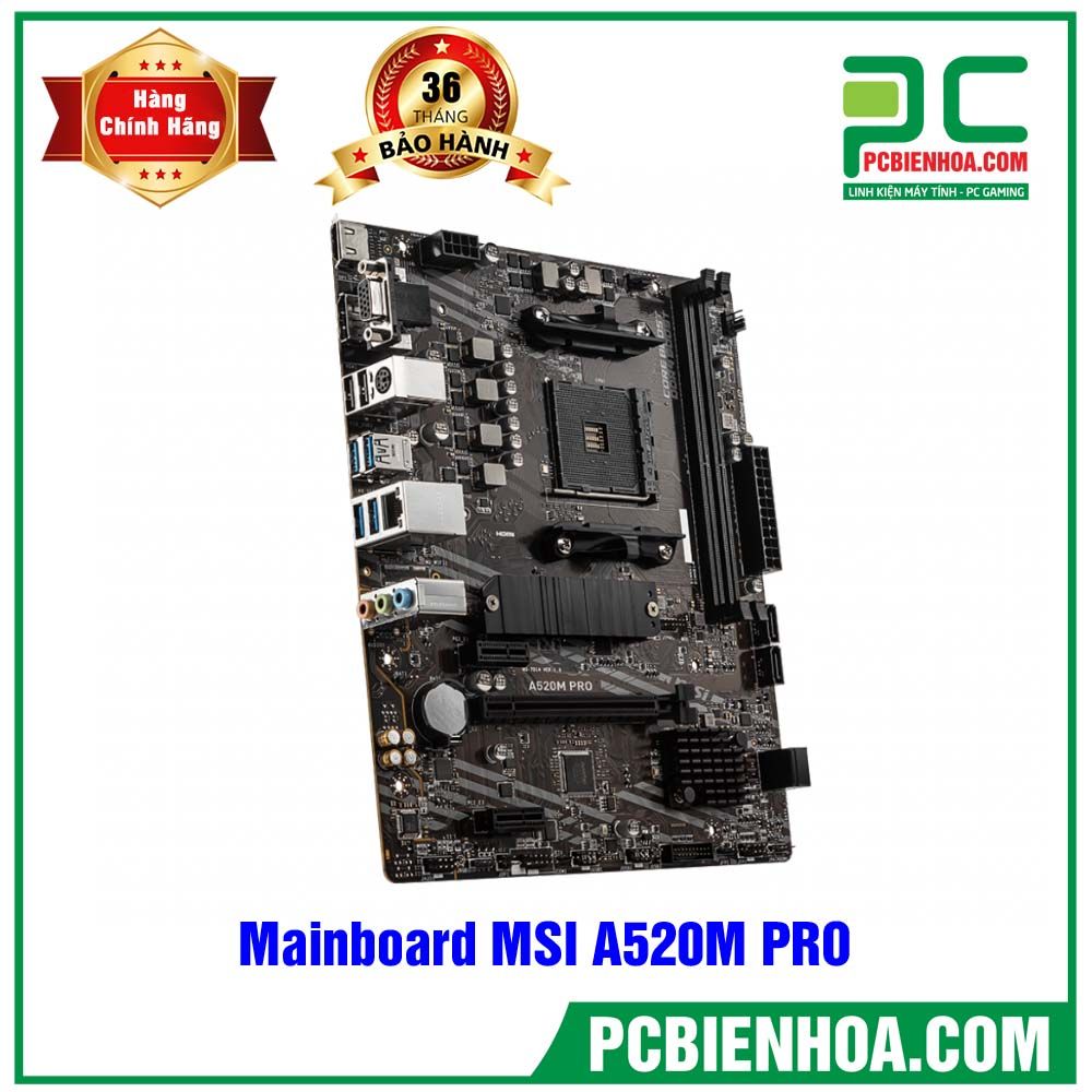 Mainboard MSI A520M PRO ( AM4 / M-ATX / 2xDDR4 )