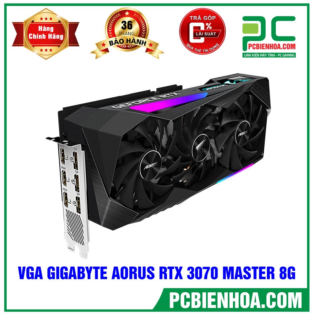 VGA Gigabyte AORUS GeForce RTX 3070 MASTER 8G (GV-N3070AORUS M-8GD)