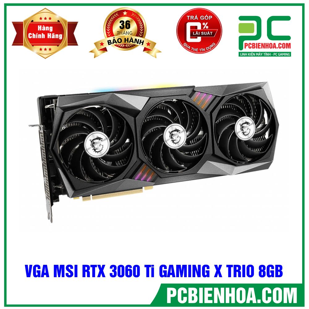 Card đồ họa MSI RTX 3060 Ti GAMING X TRIO 8G