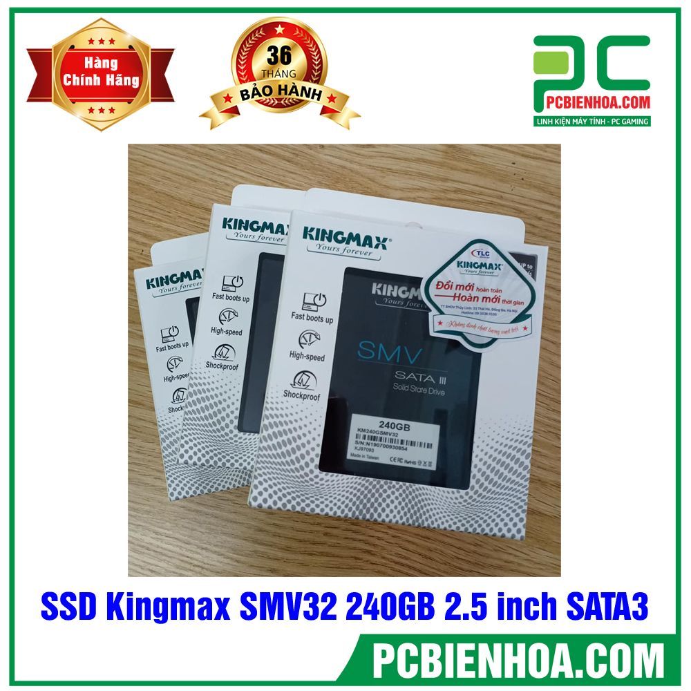 Ổ cứng SSD Kingmax SMV32 240GB 2.5 inch SATA3 (Đọc 500MB/s - Ghi 410MB/s)