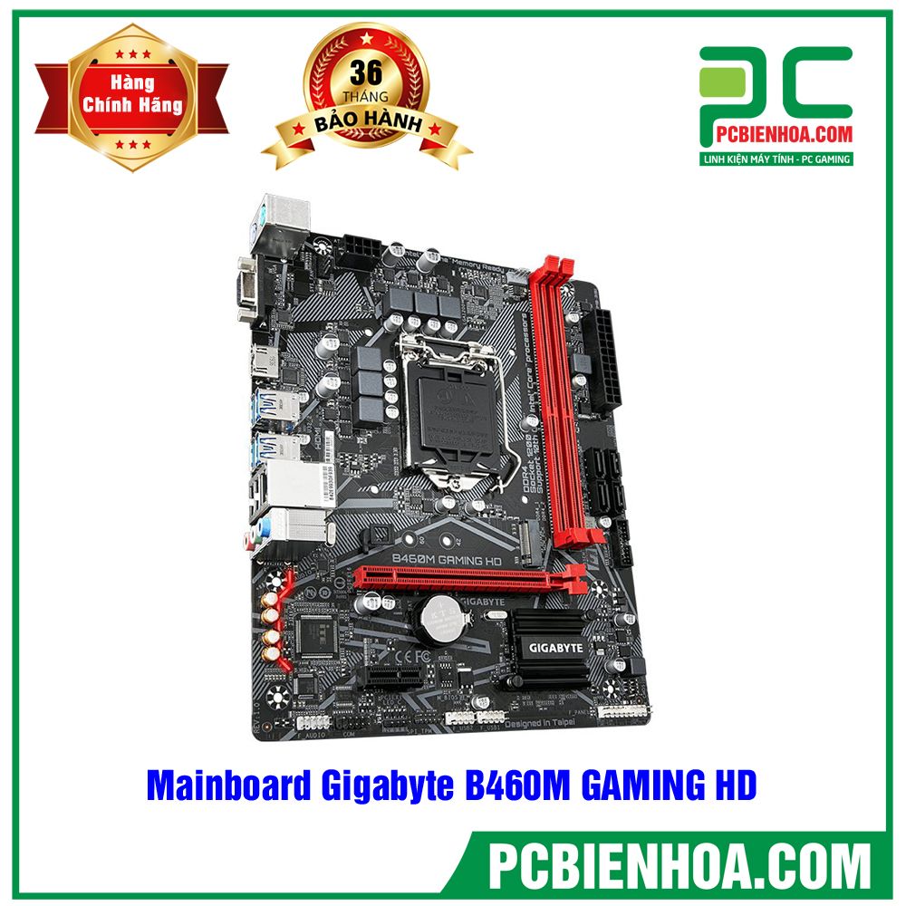 Mainboard Gigabyte B460M GAMING HD (Intel B460, Socket 1200, m-ATX, 2 khe RAM DDR4)