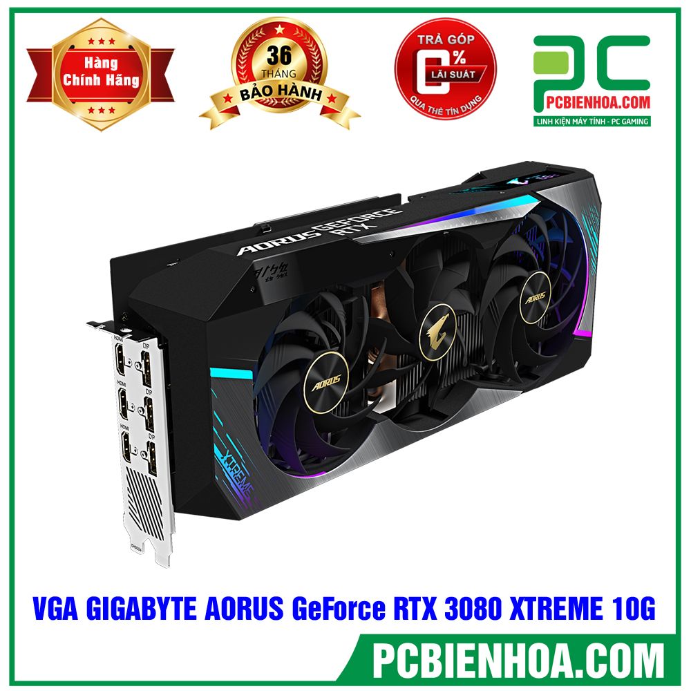 VGA GIGABYTE AORUS GeForce RTX 3080 XTREME 10G (GV-N3080AORUS X-10GD)