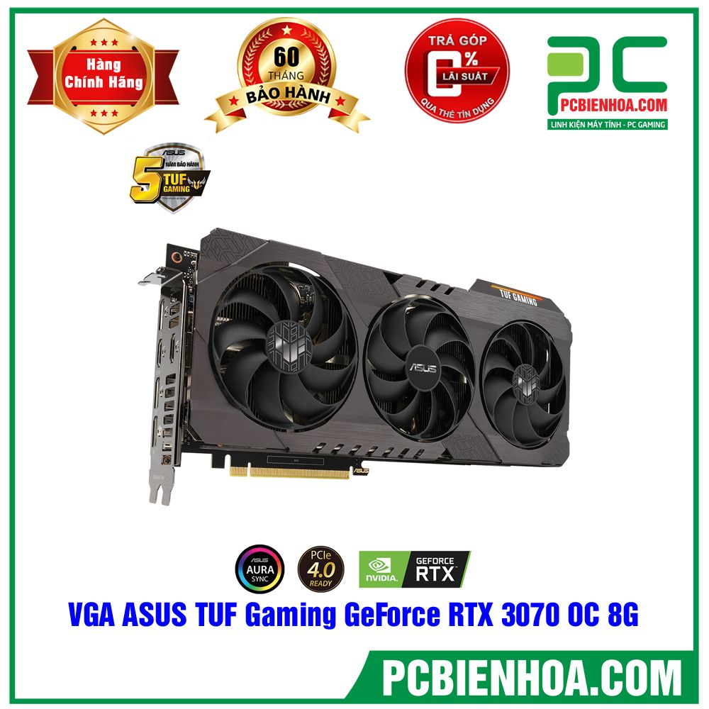 VGA ASUS TUF Gaming GeForce RTX 3070 OC (TUF-RTX3070-O8G-GAMING)