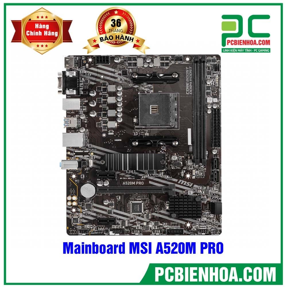 Mainboard MSI A520M PRO ( AM4 / M-ATX / 2xDDR4 )