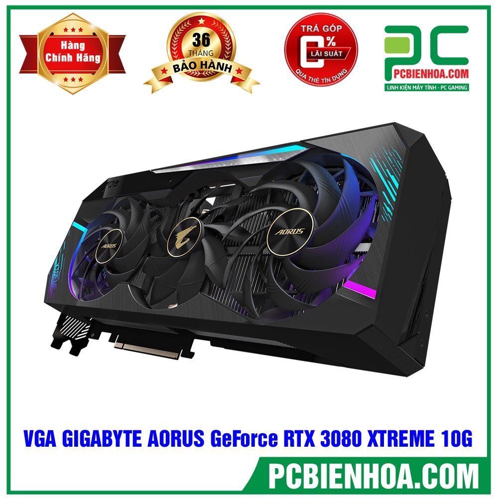 VGA GIGABYTE AORUS GeForce RTX 3080 XTREME 10G (GV-N3080AORUS X-10GD)