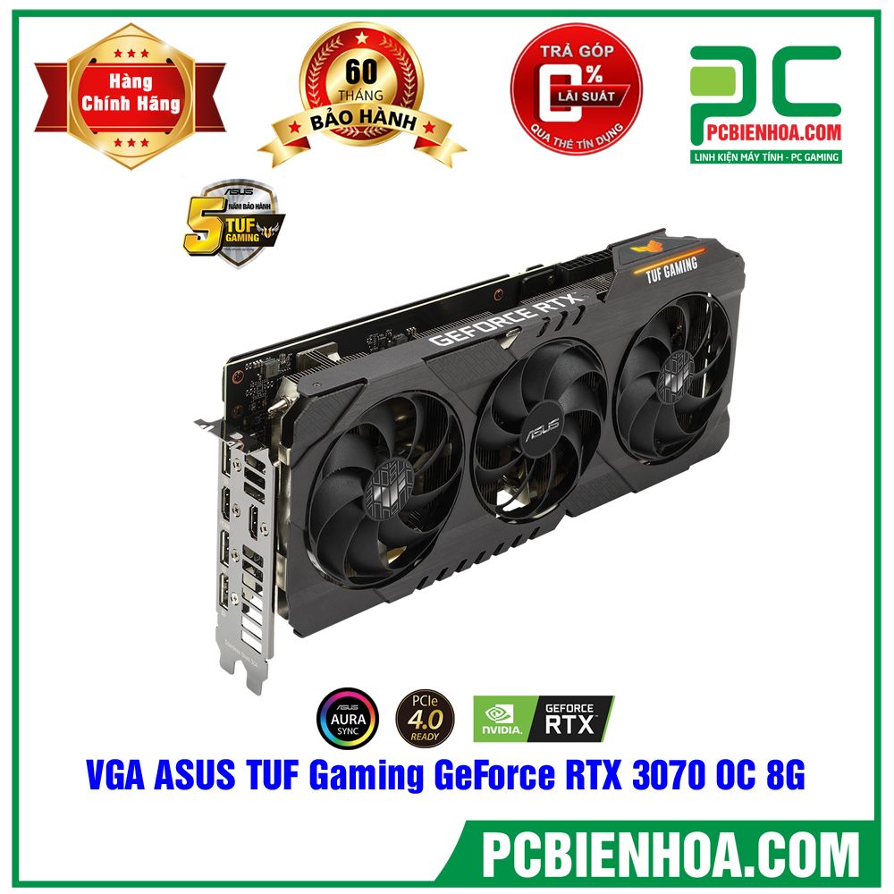 VGA ASUS TUF Gaming GeForce RTX 3070 OC (TUF-RTX3070-O8G-GAMING)