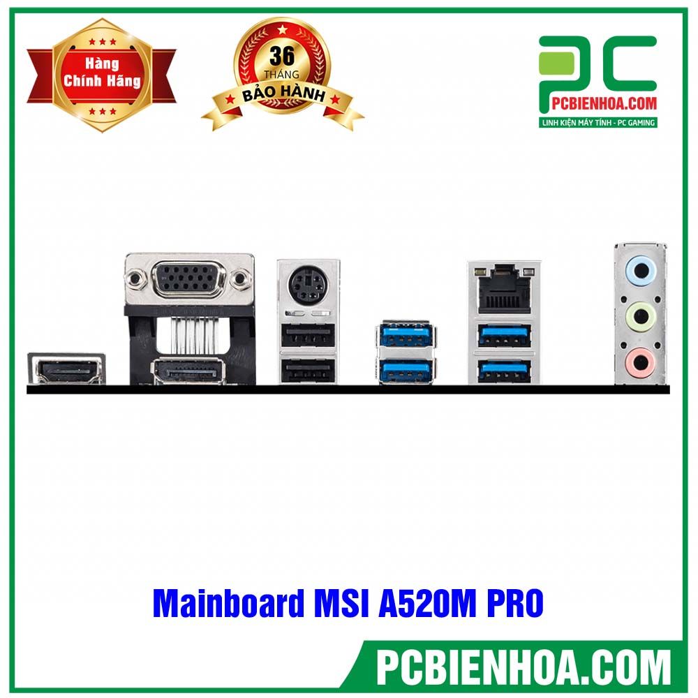 Mainboard MSI A520M PRO ( AM4 / M-ATX / 2xDDR4 )