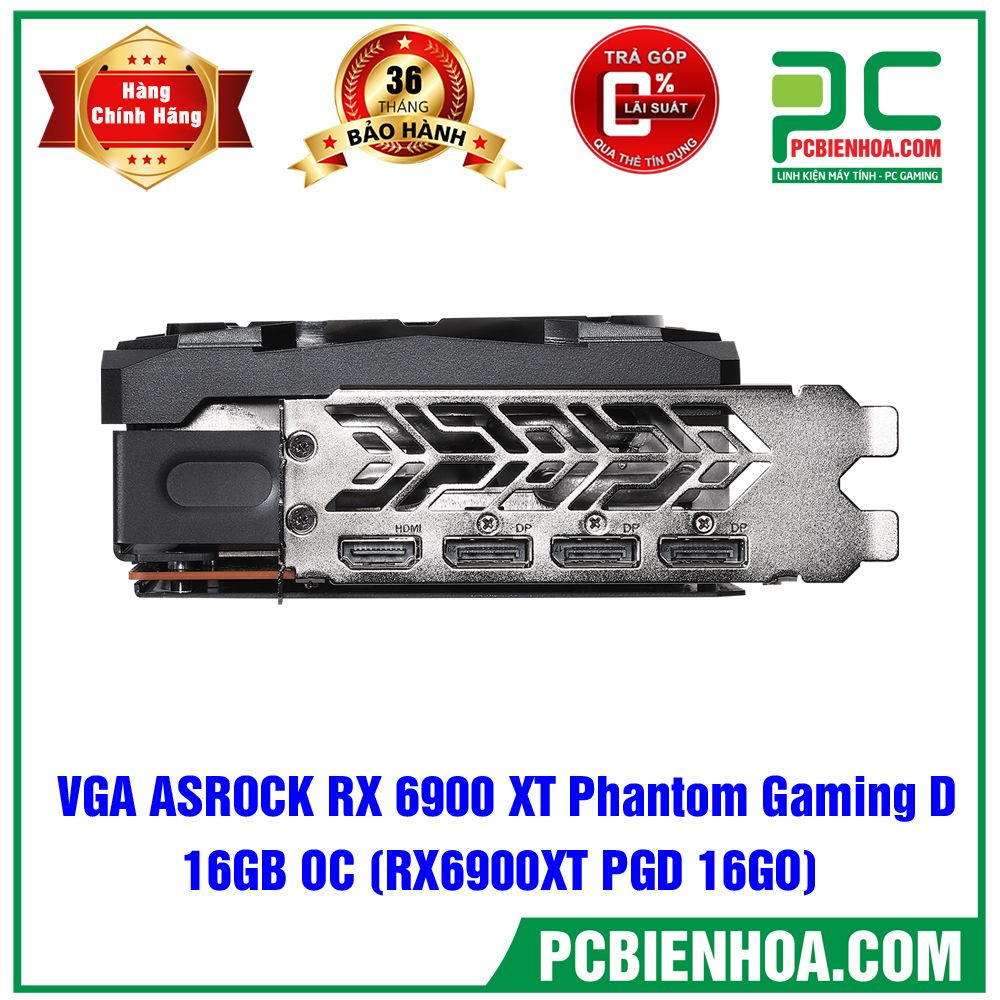 VGA ASRock Radeon RX 6900 XT Phantom Gaming D 16G OC (CÓ BÁN LẺ)