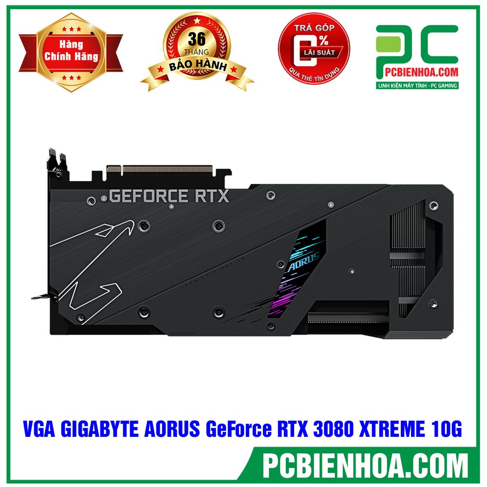 VGA GIGABYTE AORUS GeForce RTX 3080 XTREME 10G (GV-N3080AORUS X-10GD)