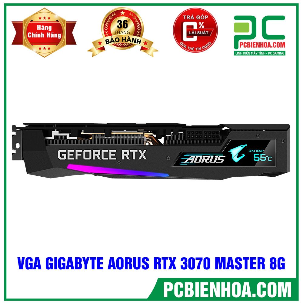 VGA Gigabyte AORUS GeForce RTX 3070 MASTER 8G (GV-N3070AORUS M-8GD)