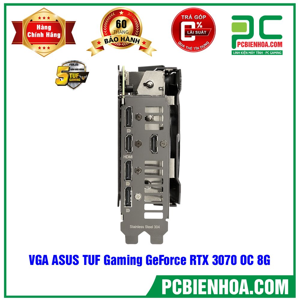 VGA ASUS TUF Gaming GeForce RTX 3070 OC (TUF-RTX3070-O8G-GAMING)
