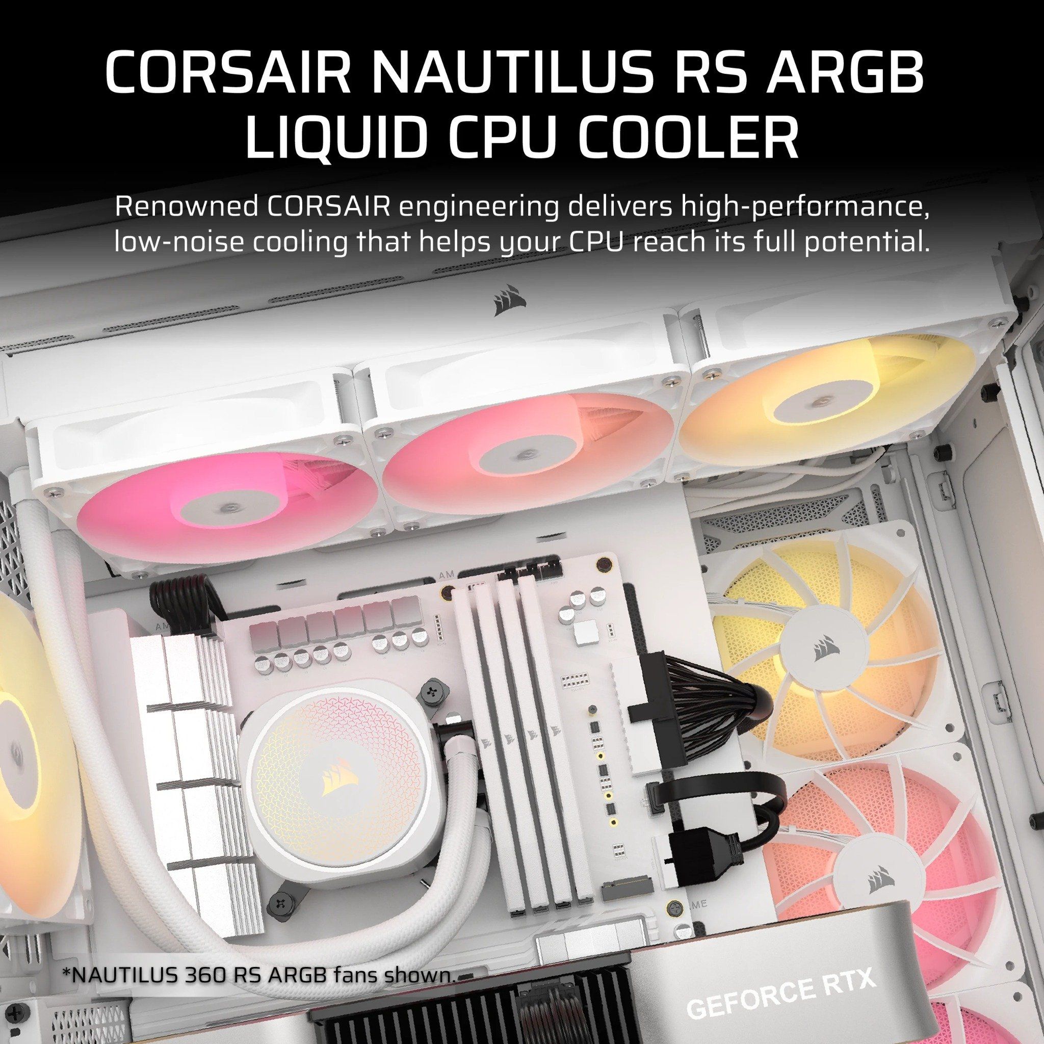 TẢN NHIỆT NƯỚC AIO CORSAIR NAUTILUS 360 RS ARGB WHITE ( HỖ TRỢ SOCKET LGA1700|1851 / AM5 )
