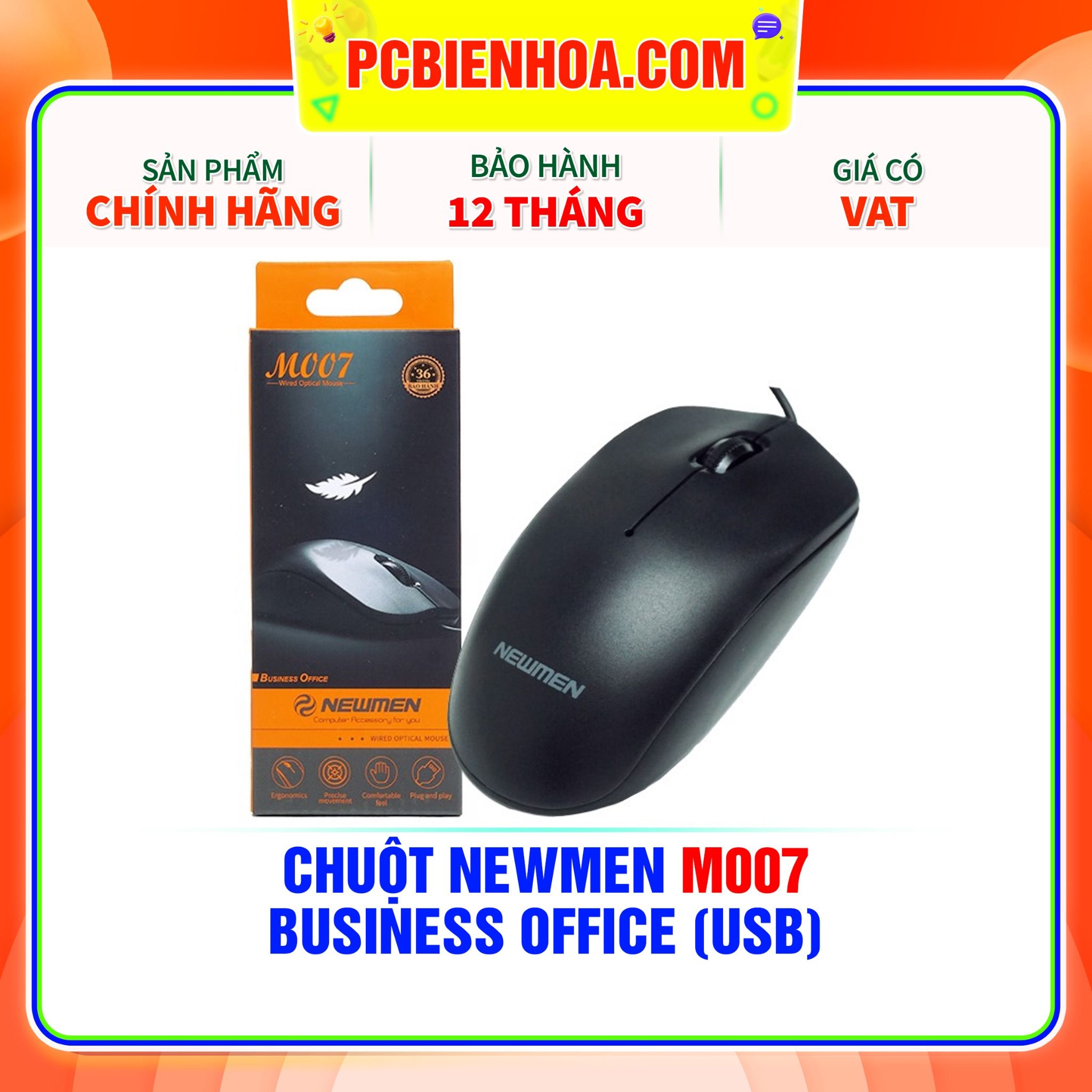 CHUỘT NEWMEN M007 - BUSINESS OFFICE (USB) 