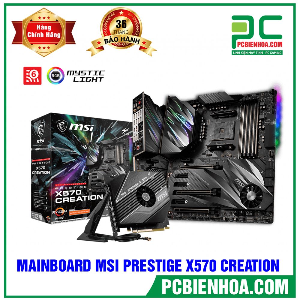 MAINBOARD MSI PRESTIGE X570 CRATION ( AM4 / E-ATX / 4xDDR4 )