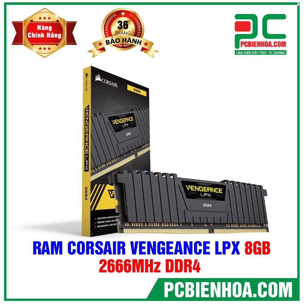 RAM Corsair Vengeance® LPX 8GB 2666MHz DDR4