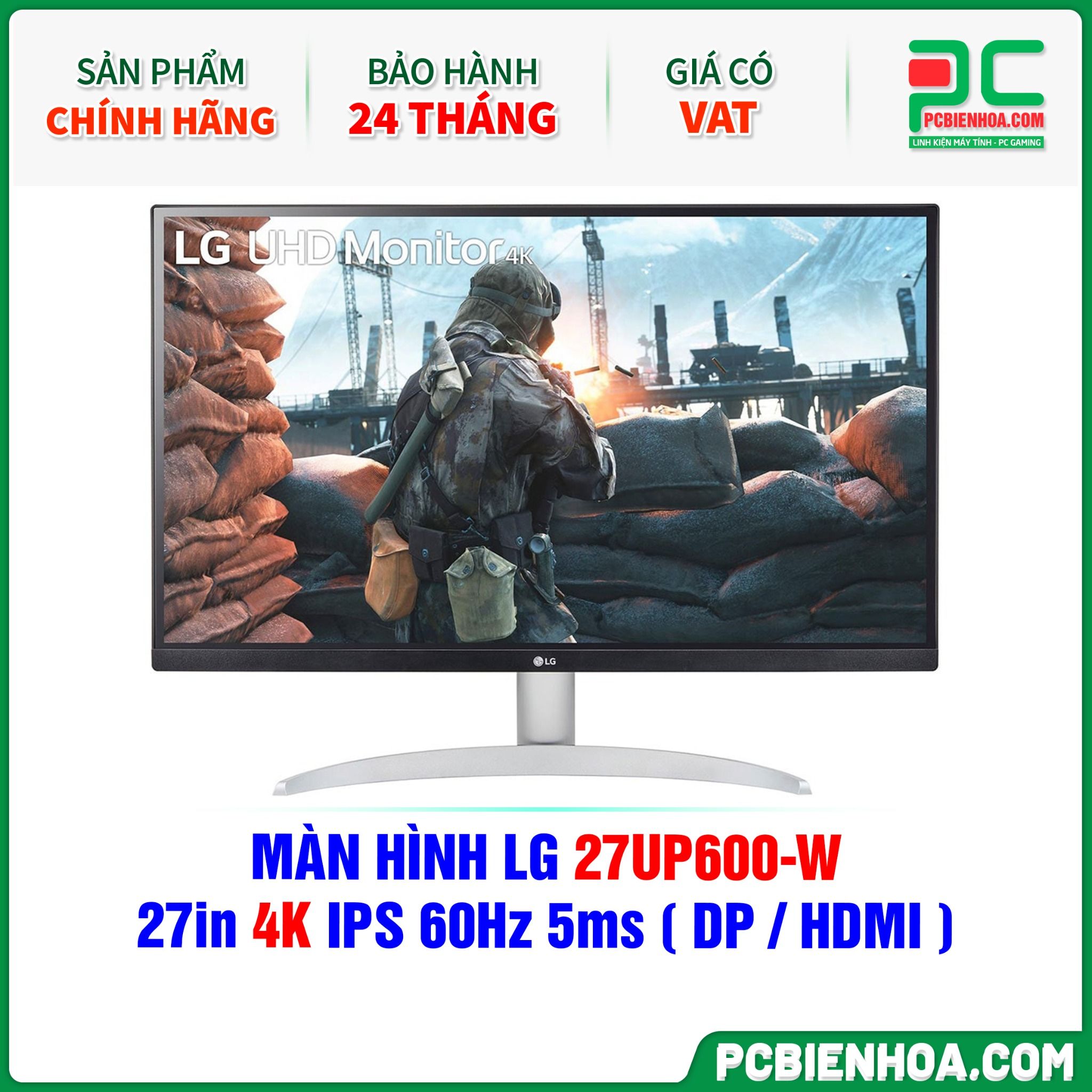 MÀN HÌNH LG 27UP600-W - 27in 4K IPS 60Hz 5ms ( DP / HDMI )