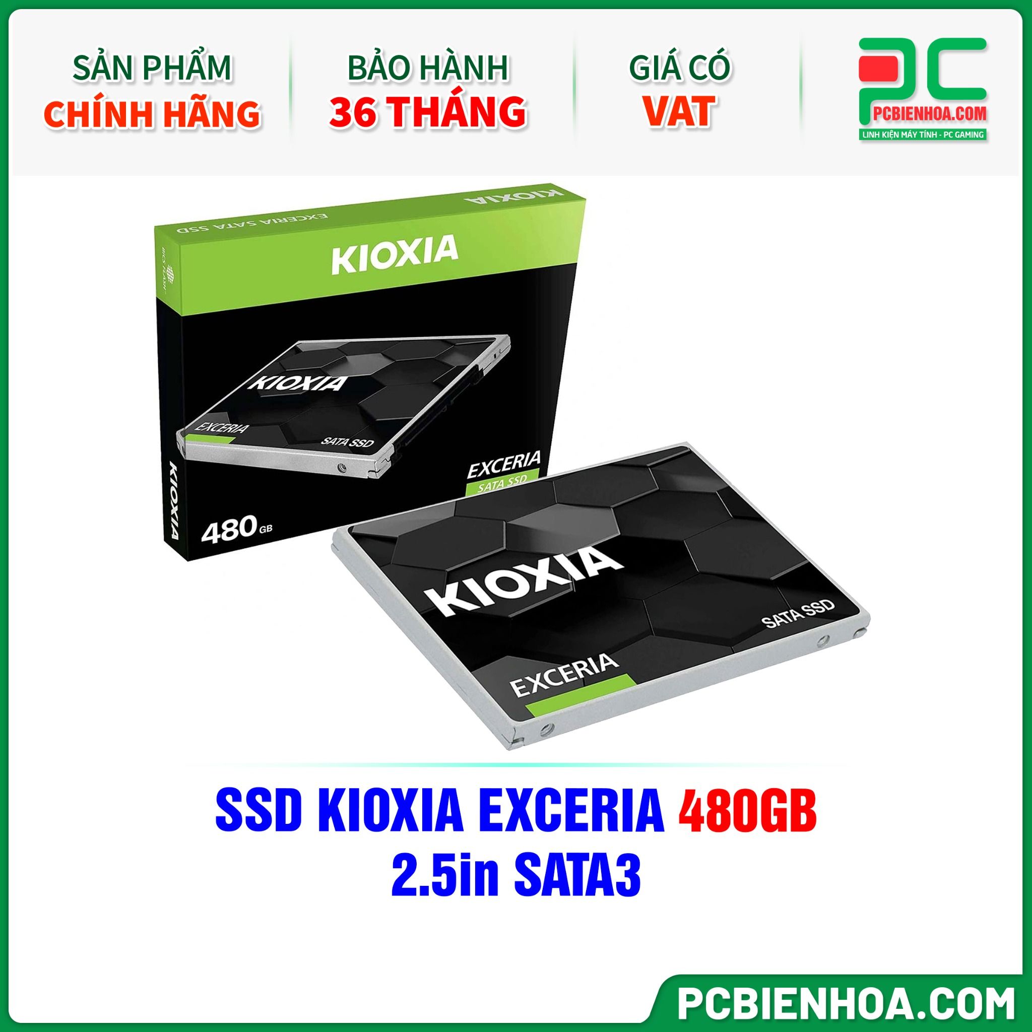 SSD KIOXIA EXCERIA EXCERIA 480GB - 2.5in SATA3 (LTC10Z480GG8)
