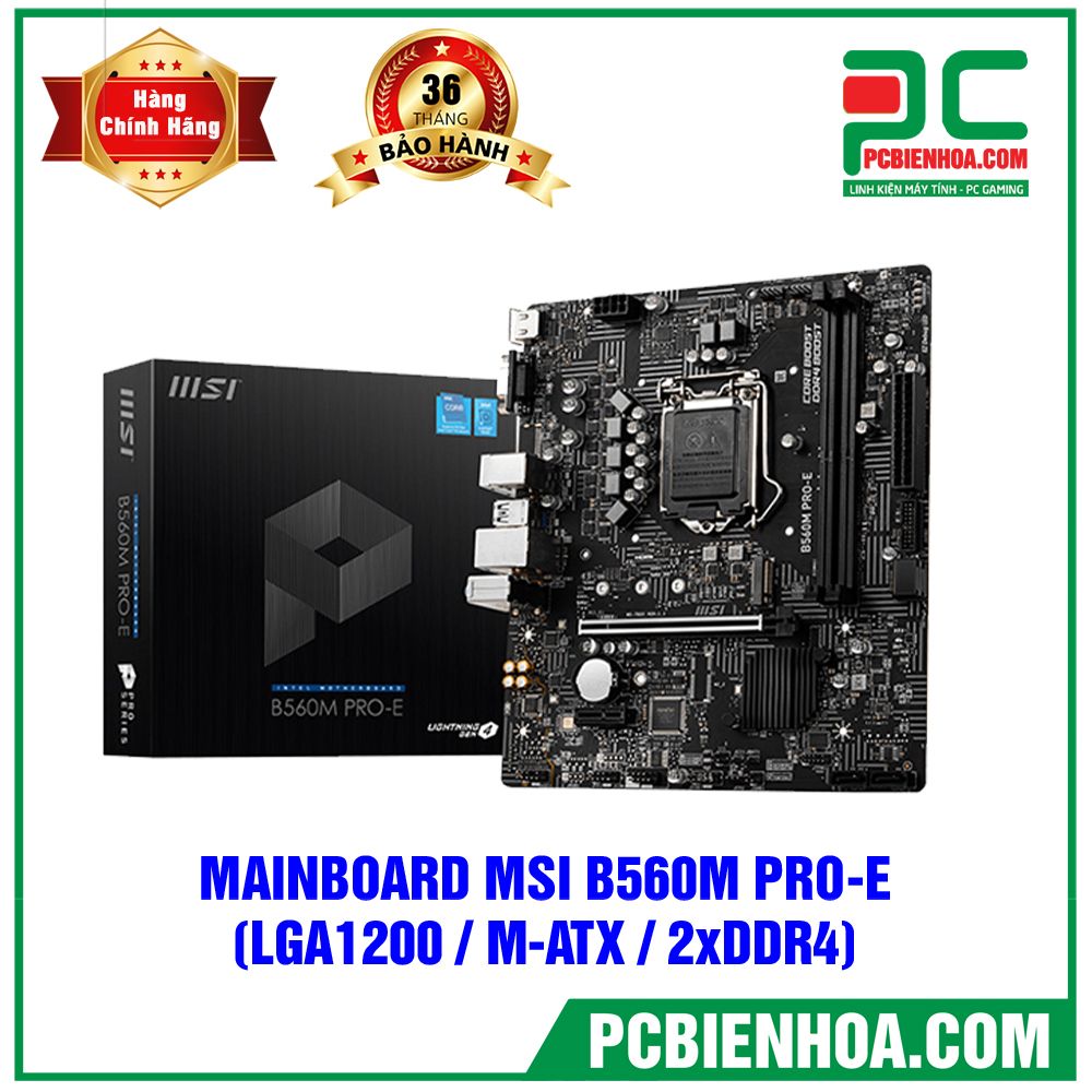 Mainboard MSI B560M PRO - E ( LGA1200 / M-ATX / 2xDDR4 )