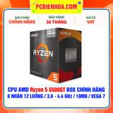  CPU AMD Ryzen 5 5500GT BOX CHÍNH HÃNG ( 6 NHÂN 12 LUỒNG / 3.6 - 4.4 GHz / 19MB / VEGA 7 ) 