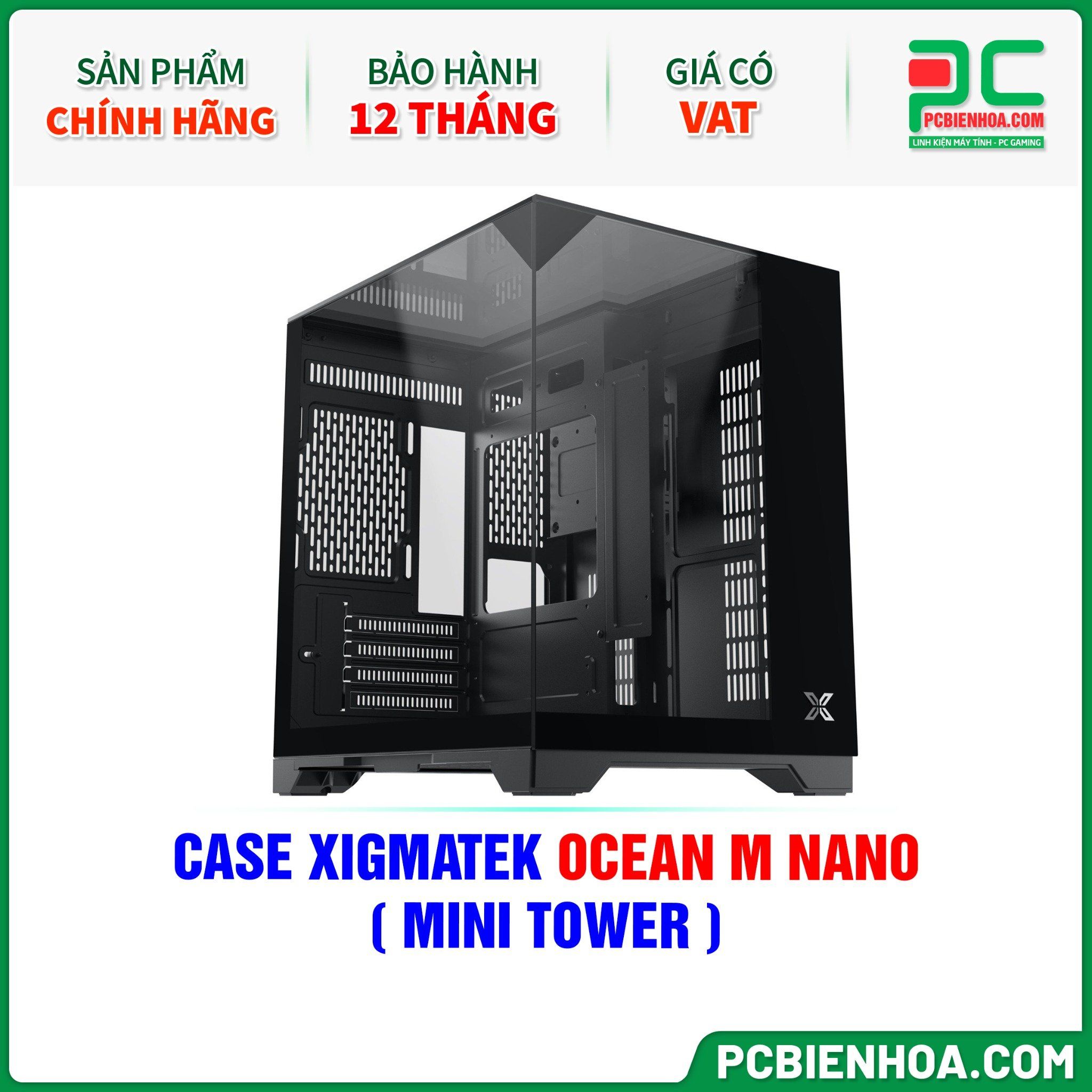 CASE XIGMATEK OCEAN M NANO - CHƯA KÈM FAN ( MINI TOWER - EN45400 )