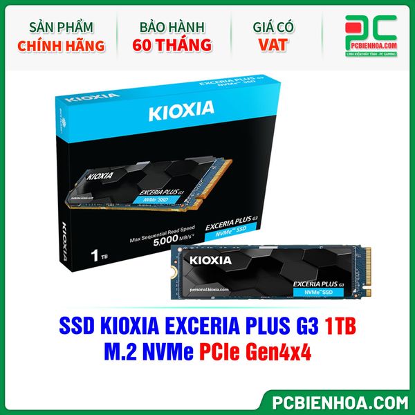 SSD KIOXIA EXCERIA PLUS G3 1TB - M.2 NVMe PCIe Gen4×4