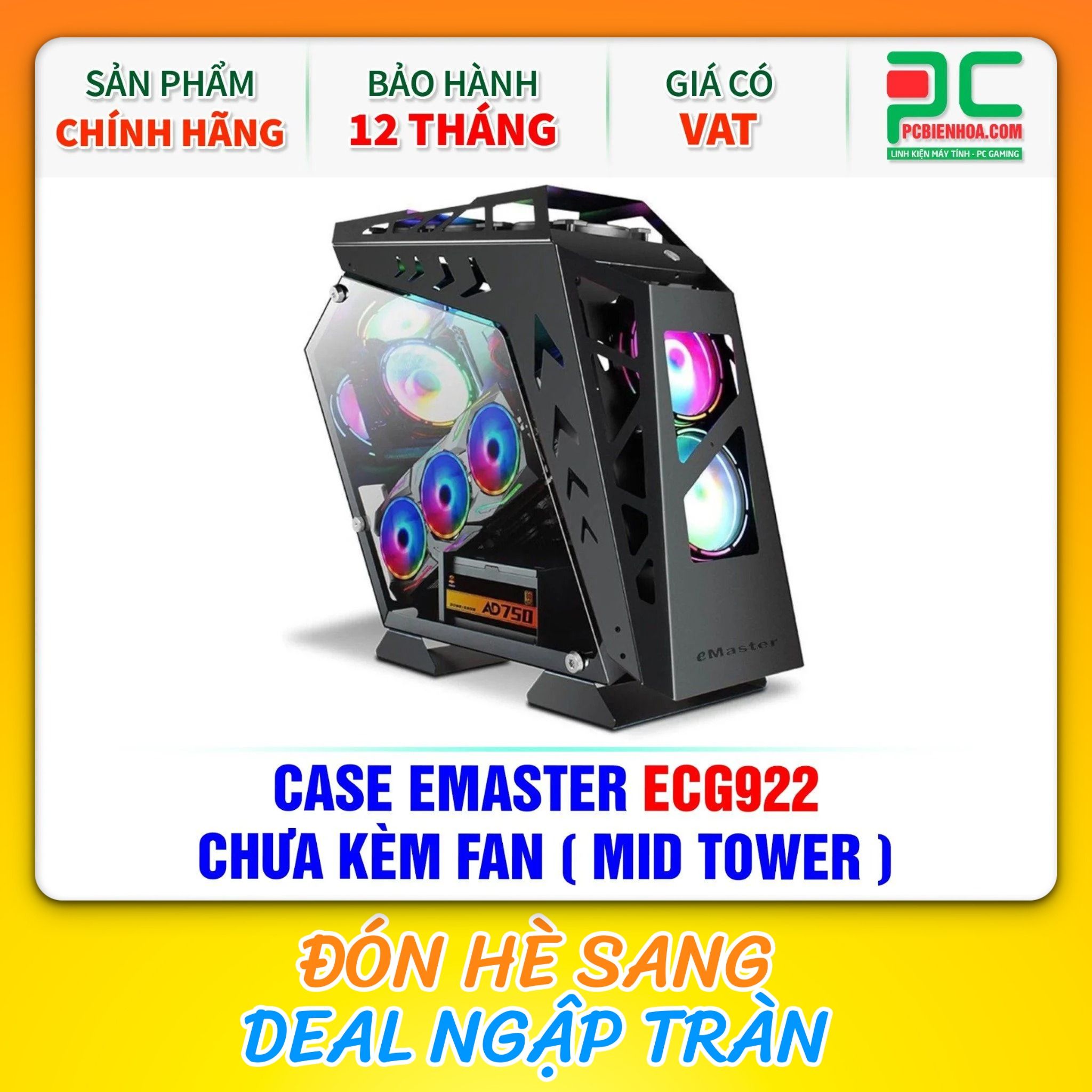 CASE EMASTER ECG922 - CHƯA KÈM FAN ( MID TOWER )
