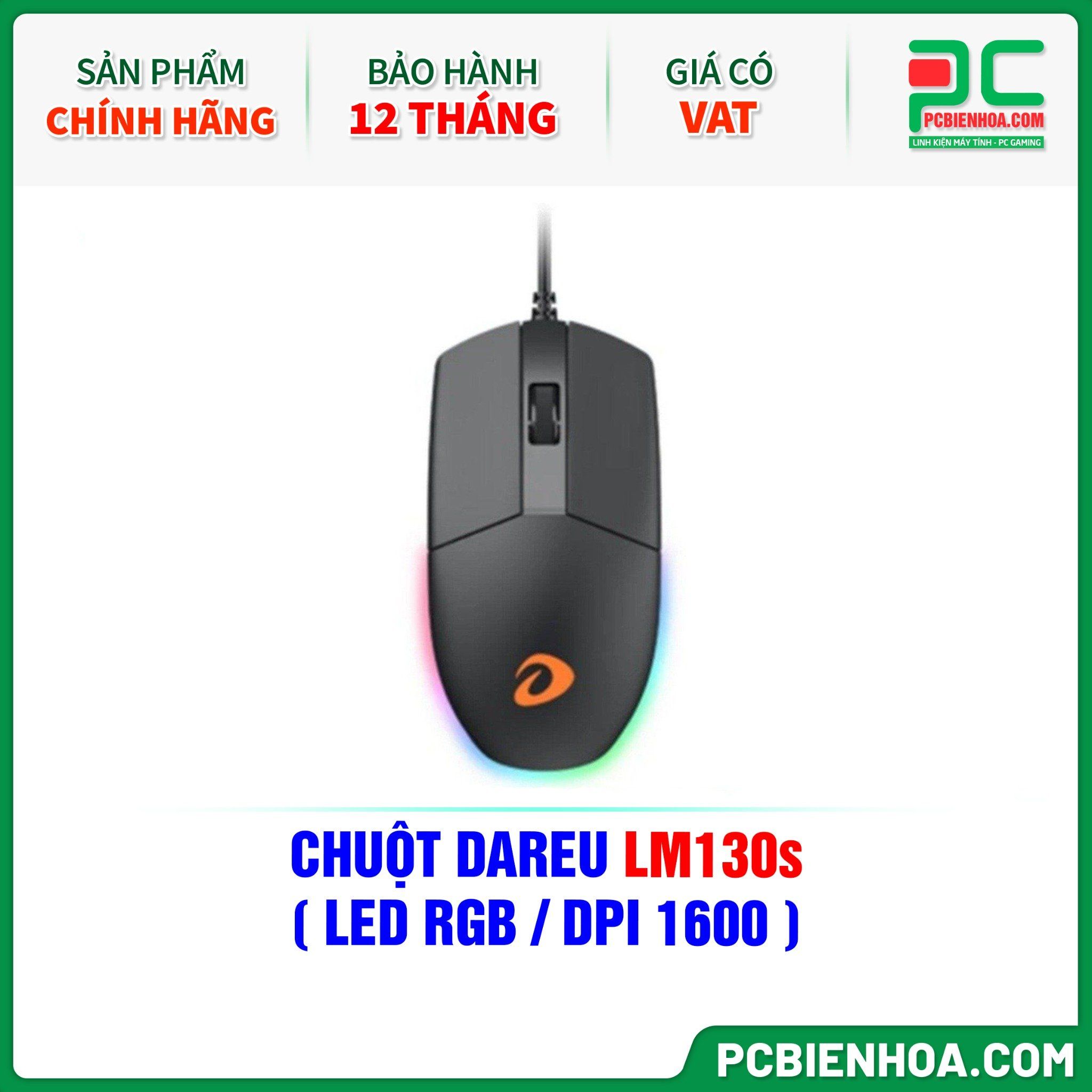 CHUỘT DAREU LM130s ( LED RGB / DPI 1600 )