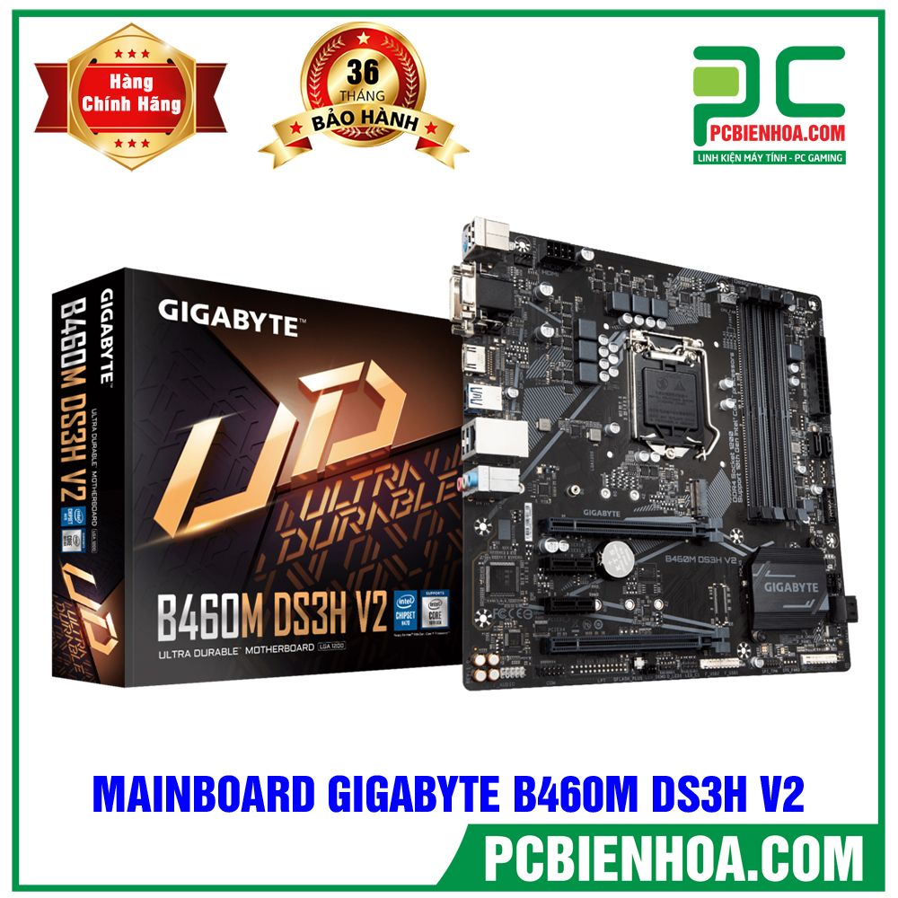 MAINBOARD GIGABYTE B460M DS3H V2 ( LGA1200 / M-ATX / 4xDDR4 )