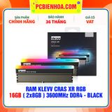  RAM KLEVV CRAS XR RGB 16GB (2x8GB) 3600MHz DDR4 - BLACK 