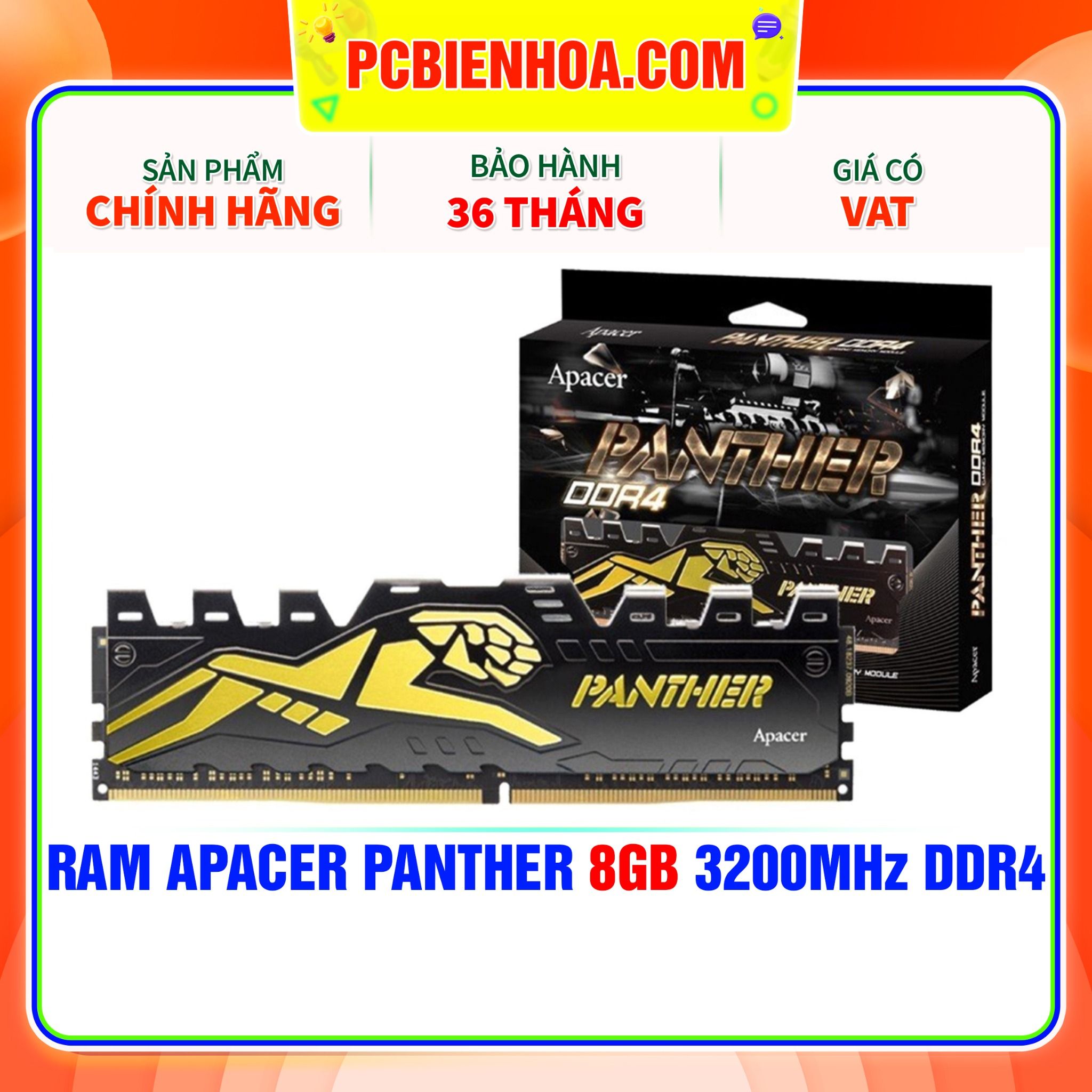  RAM APACER PANTHER 8GB 3200MHz DDR4 