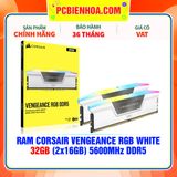  RAM CORSAIR VENGEANCE RGB WHITE 32GB (2x16GB) 5600MHz DDR5 