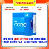  CPU INTEL CORE i3 12100 BOX CHÍNH HÃNG ( 4 NHÂN 8 LUỒNG / 3.3 - 4.3 GHz / 12MB / INTEL® UHD GRAPHICS 730 ) 