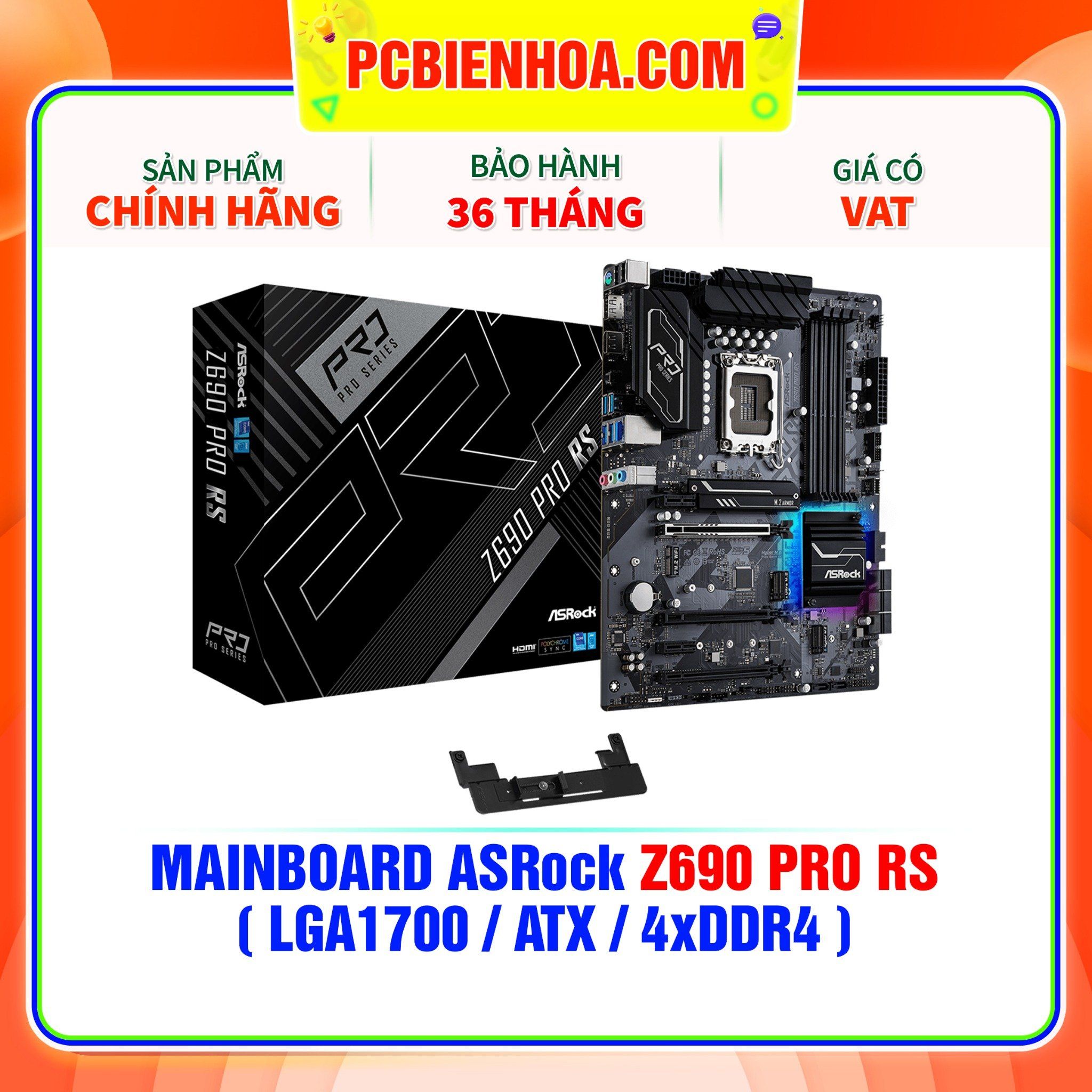  MAINBOARD ASRock Z690 Pro RS ( LGA1700 / ATX / 4xDDR4 ) 