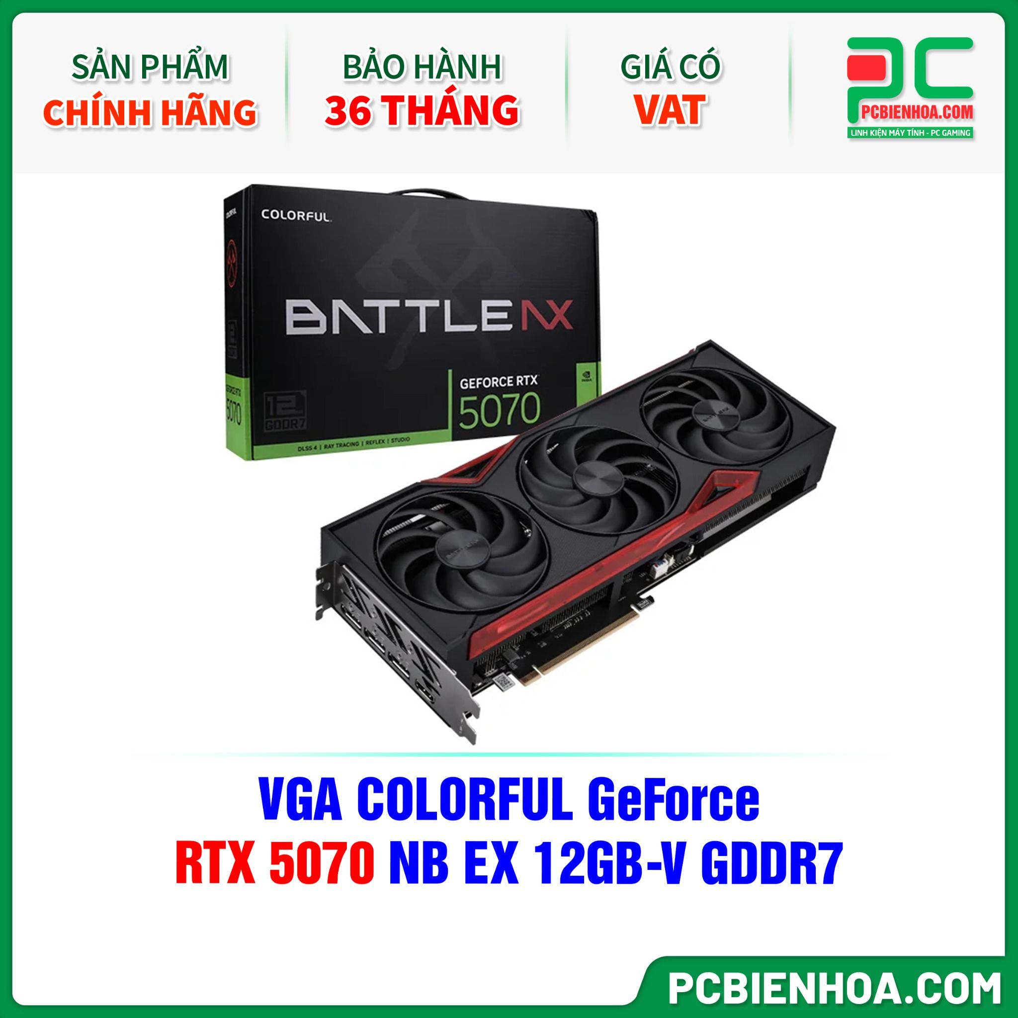 VGA COLORFUL GeForce RTX 5070 NB EX 12GB-V GDDR7