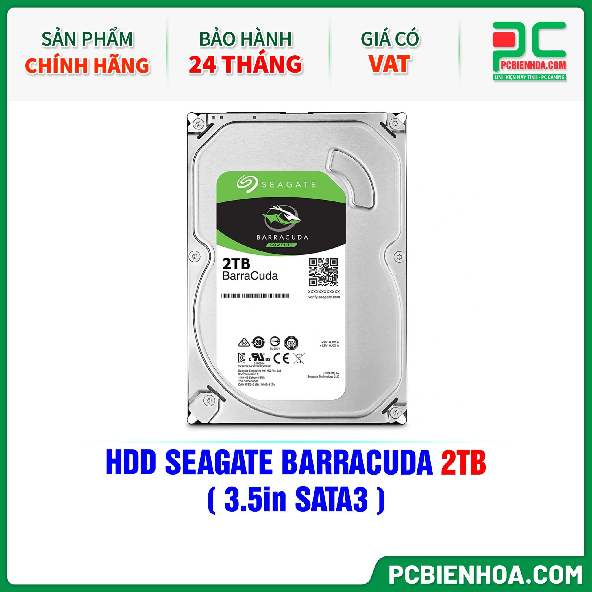 HDD SEAGATE BARRACUDA 2TB ( 3.5in SATA3 )