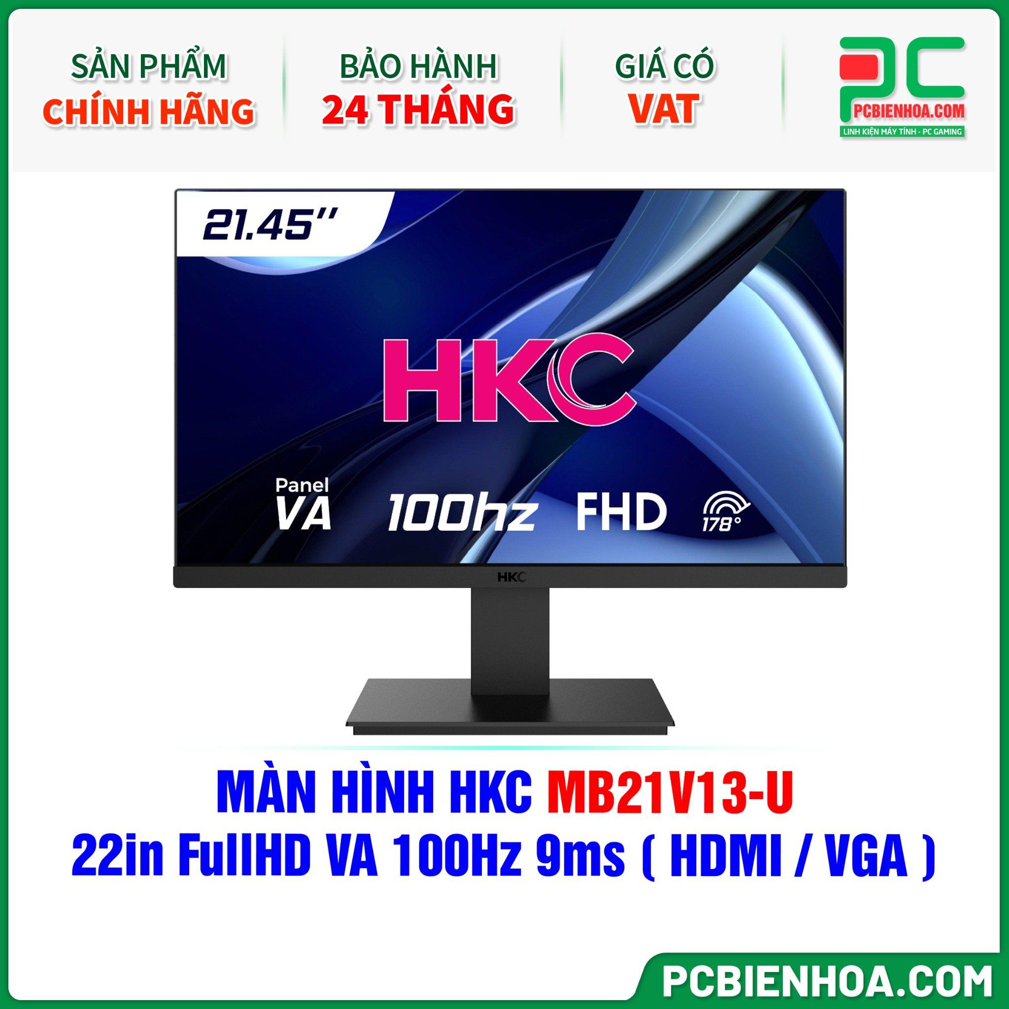 MÀN HÌNH HKC MB21V13-U - 22in FullHD VA 100Hz 9ms ( HDMI / VGA )