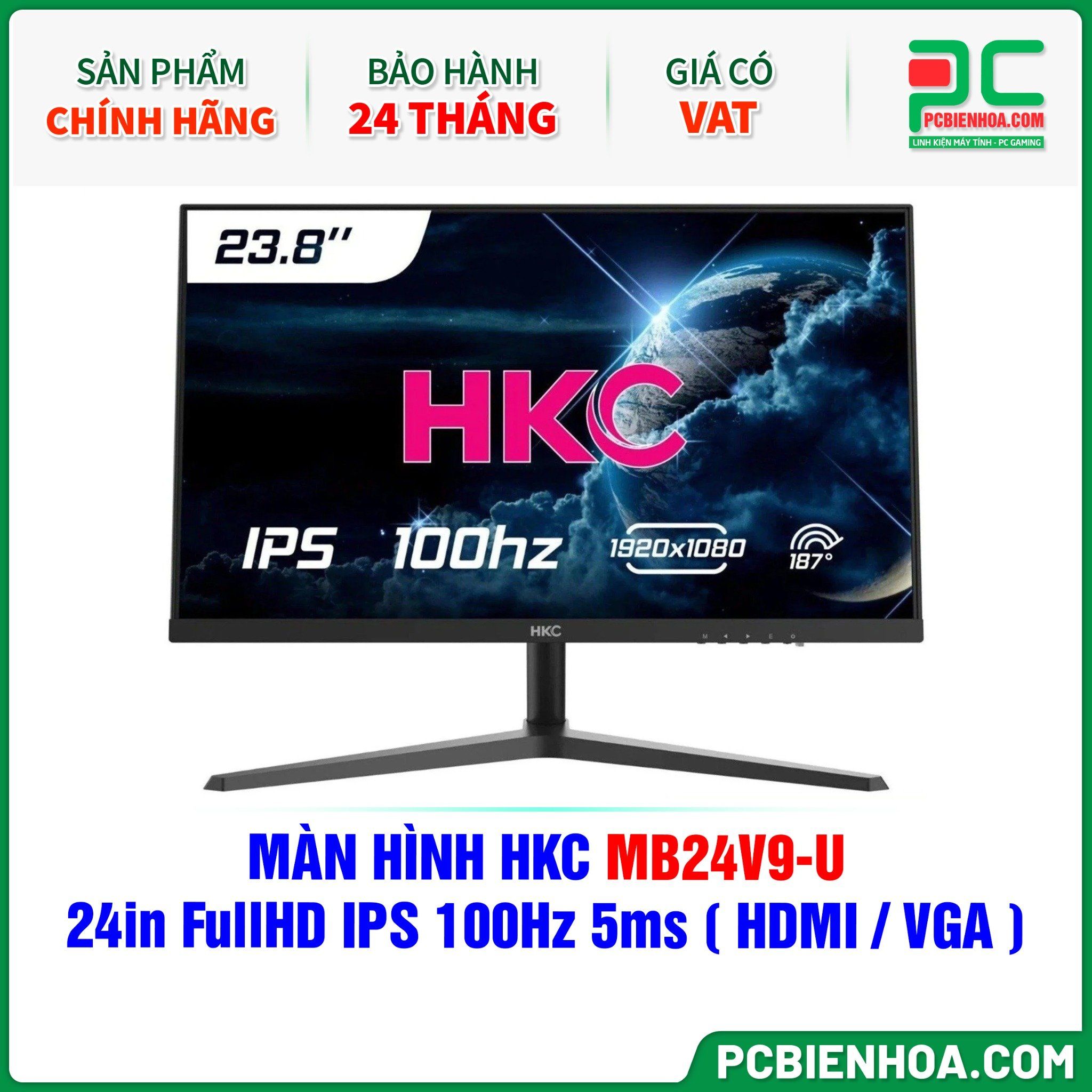 MÀN HÌNH HKC MB24V9-U - 24in FullHD IPS 100Hz 5ms ( HDMI / VGA )