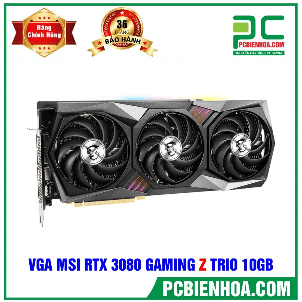 VGA MSI GEFORCE RTX 3080 GAMING Z TRIO 10GB GDDR6X (CÓ BÁN LẺ)