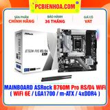  MAINBOARD ASRock B760M PRO RS/D4 WiFi ( WiFi 6E / LGA1700 / M-ATX / 4xDDR4 ) 