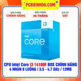  CPU Intel Core i3 14100F BOX CHÍNH HÃNG ( 4 NHÂN 8 LUỒNG / 3.5 - 4.7 GHz / 12MB ) 