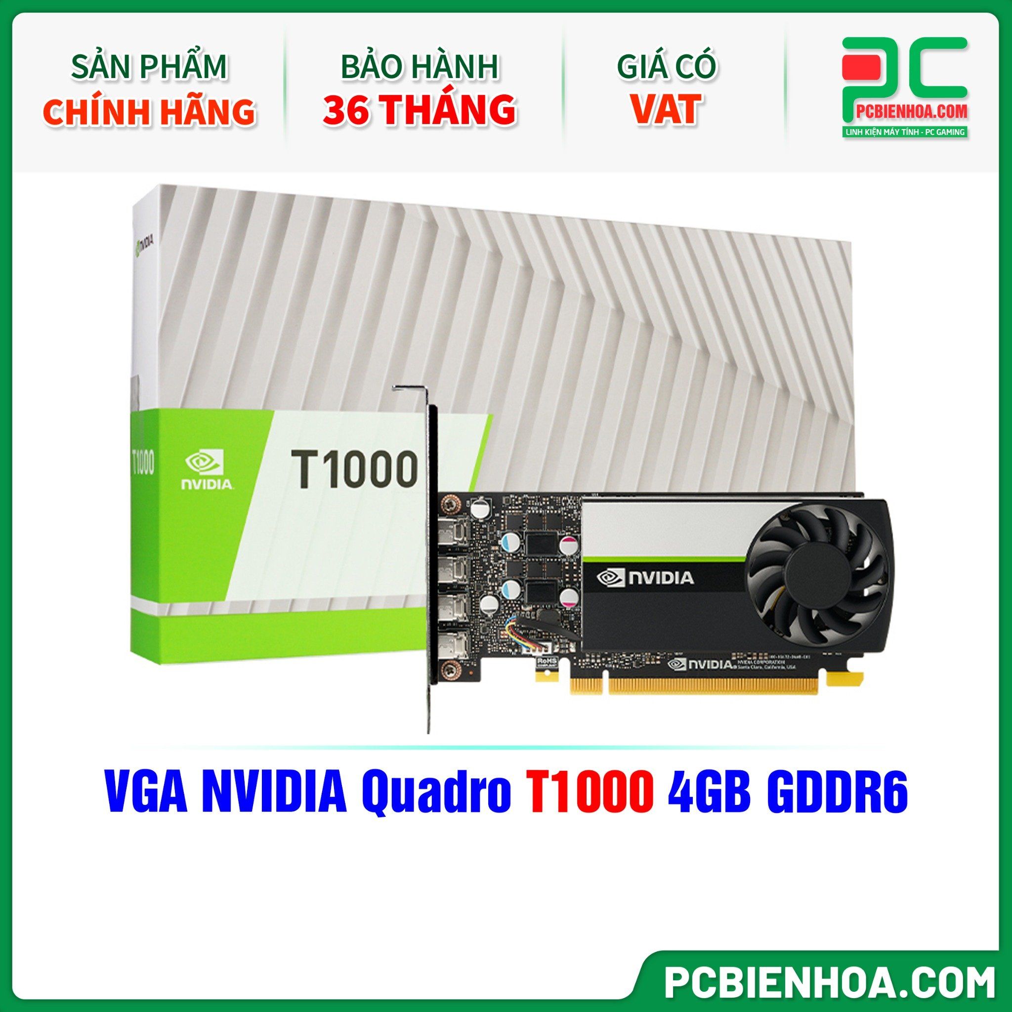 VGA NVIDIA Quadro T1000 4GB GDDR6