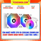  TẢN NHIỆT NƯỚC CPU ID-COOLING ZOOMFLOW 240XT SNOW ARGB WHITE ( HỖ TRỢ SOCKET LGA1700 / AM5 ) 