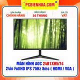  MÀN HÌNH AOC 24B1XH5/74 - 24in FullHD IPS 75Hz 8ms ( HDMI / VGA ) 